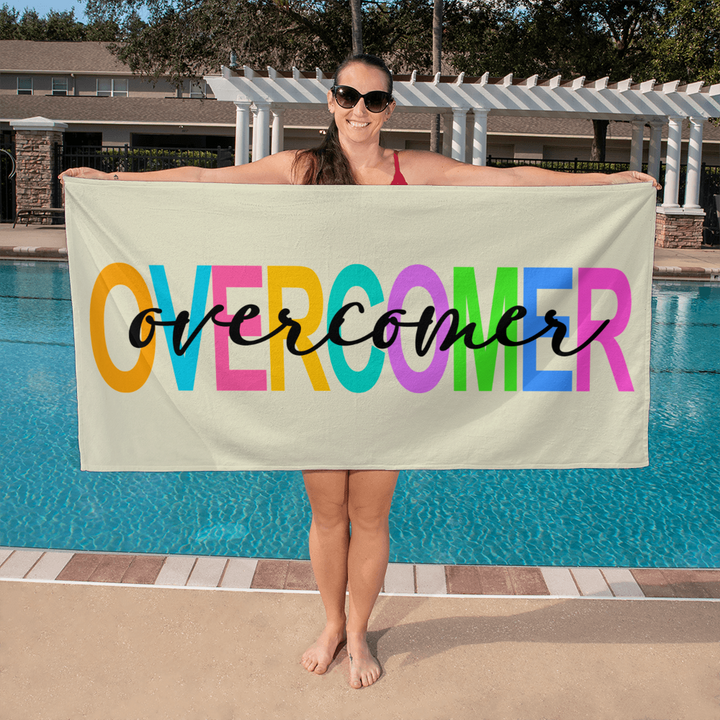 Overcomer Bath Towel – Gift for Her - Gift for Him