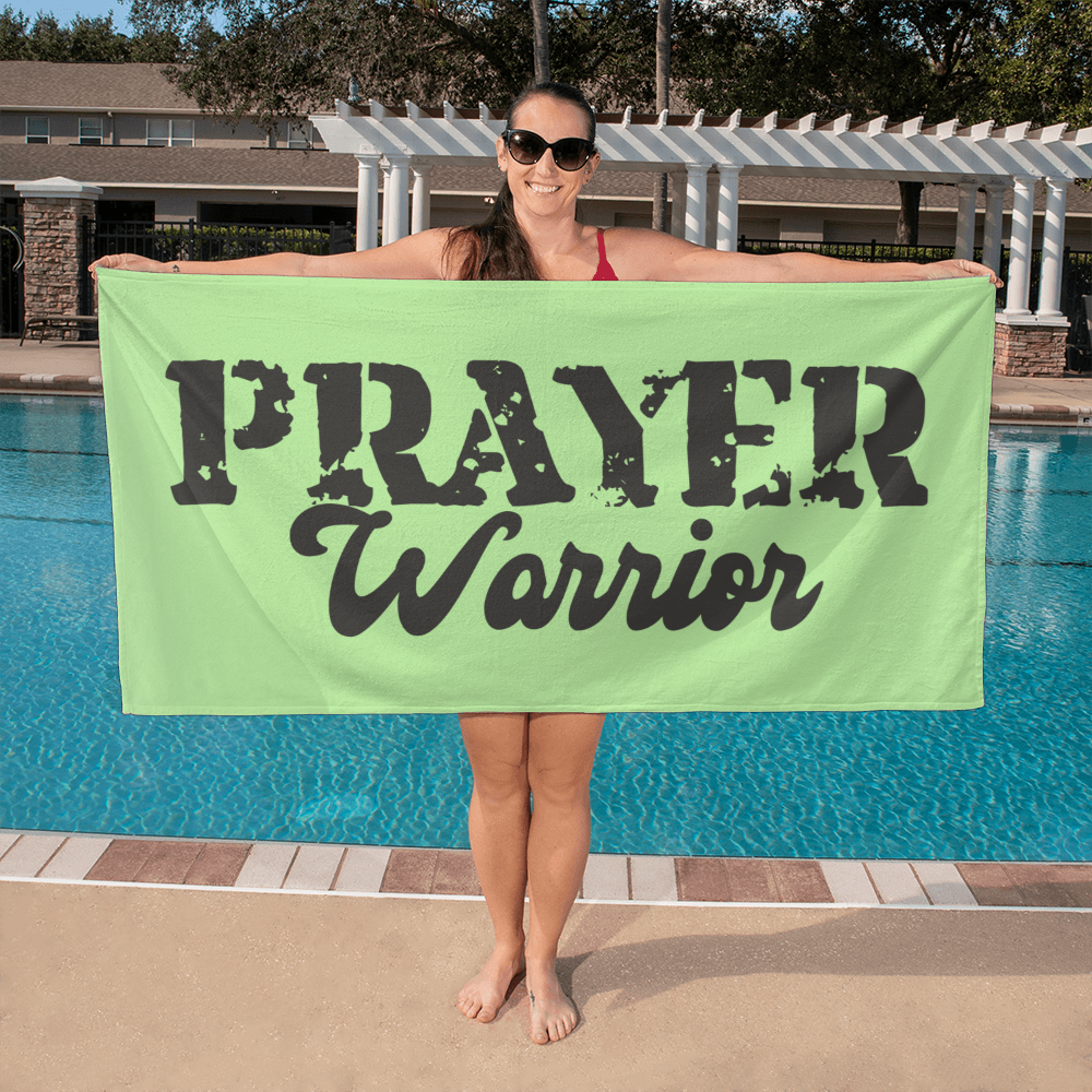 Prayer Warrior - Bath Towel - Gift for Her - Gift for Him
