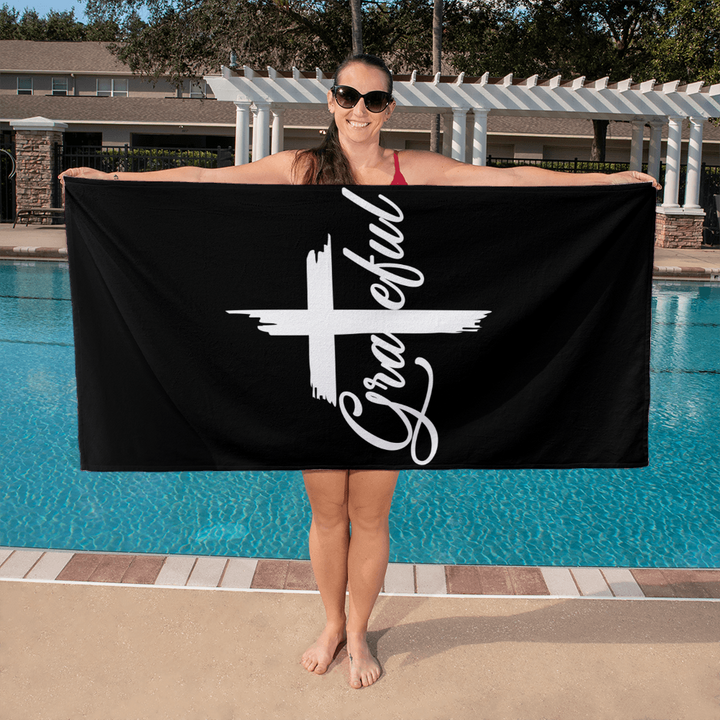 Grateful Bath Towel – Gift for Her - Gift for Him