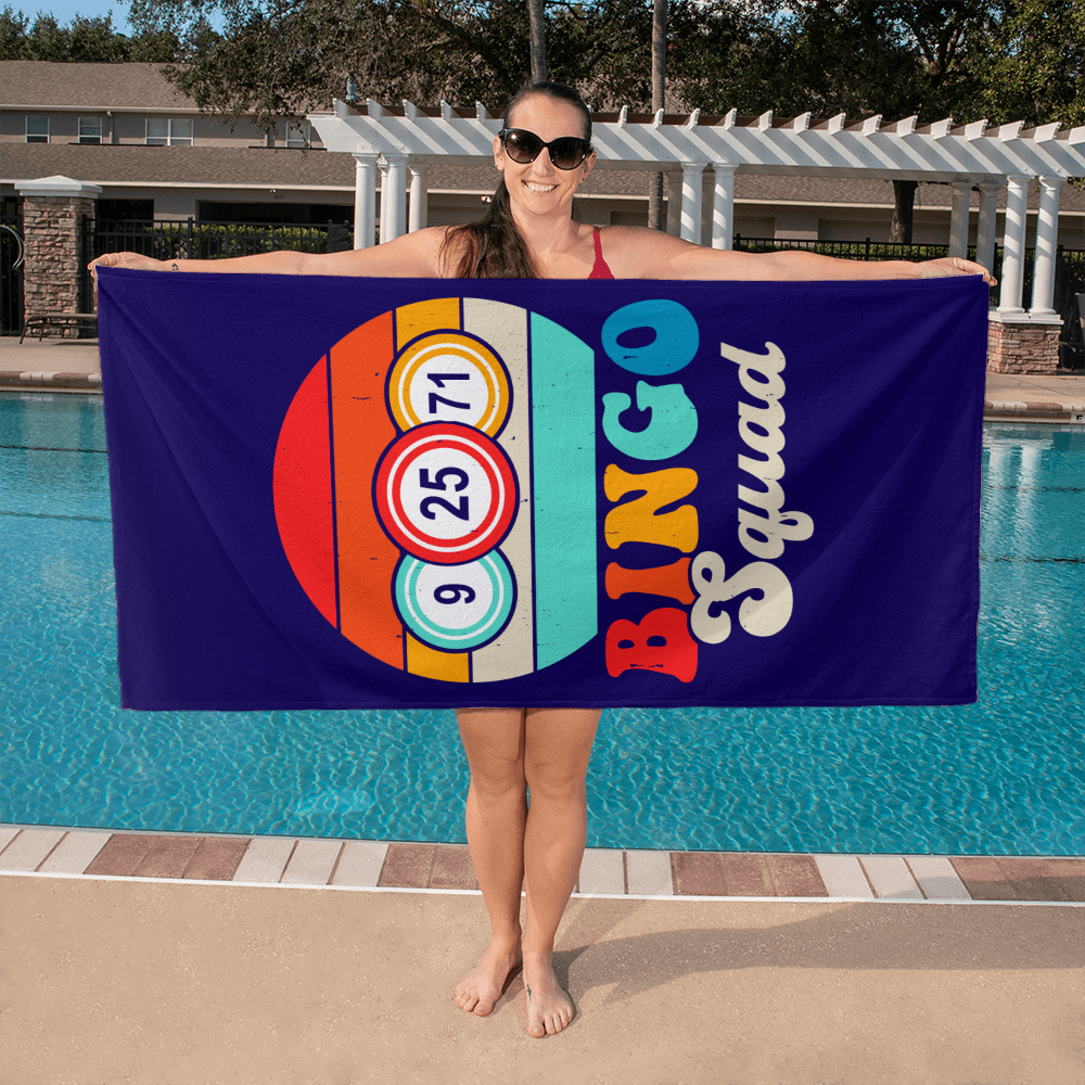 Bingo Squad - Bath Towel - Gift for Her - Gift for Him