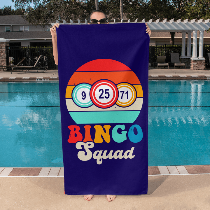 Bingo Squad Bath Towel – Gift for Her - Gift for Him
