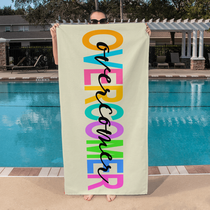 Overcomer Bath Towel – Gift for Her - Gift for Him