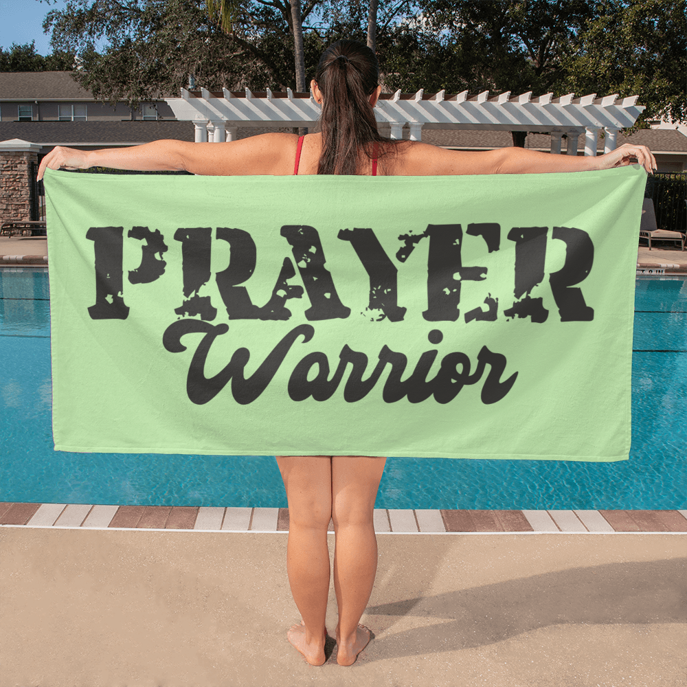 Prayer Warrior - Bath Towel - Gift for Her - Gift for Him