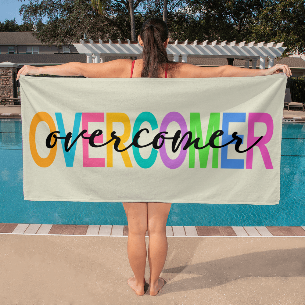 Overcomer - Bath Towel - Gift for Her - Gift for Him