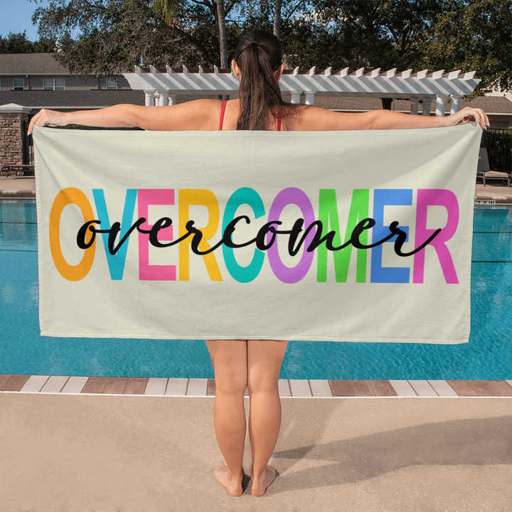 Overcomer Bath Towel – Gift for Her - Gift for Him