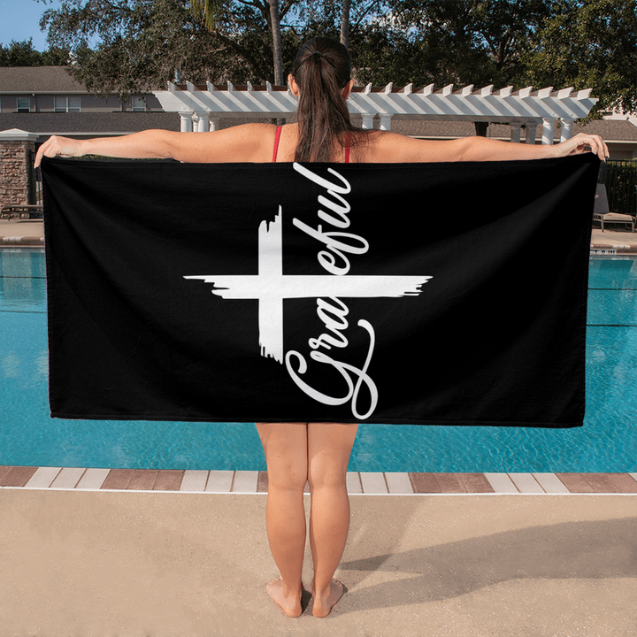 Grateful Bath Towel – Gift for Her - Gift for Him