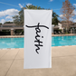 Faith (Black) - Bath Towel - Gift for Her - Gift for Him