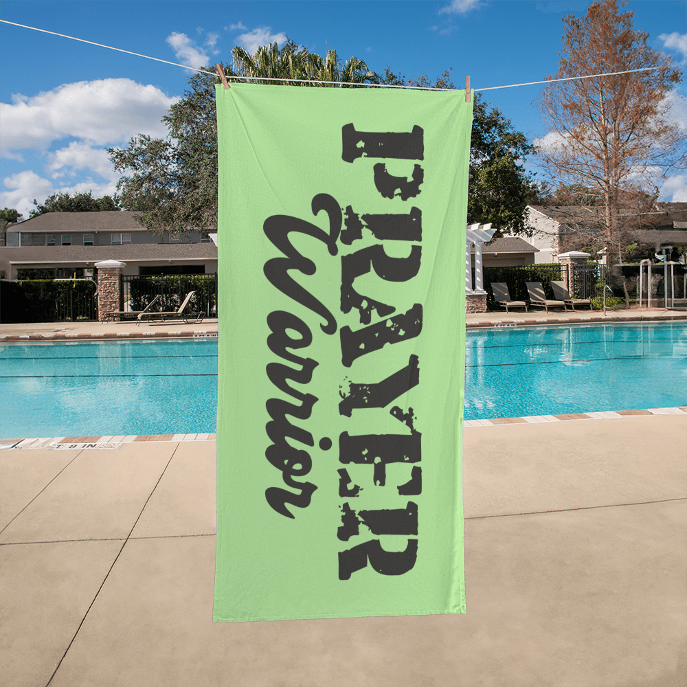 Prayer Warrior - Bath Towel - Gift for Her - Gift for Him