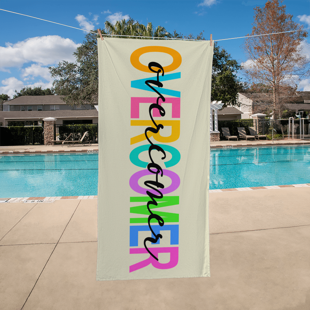 Overcomer - Bath Towel - Gift for Her - Gift for Him