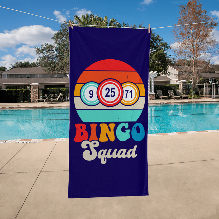 Bingo Squad Bath Towel – Gift for Her - Gift for Him