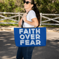 Faith Over Fear (White) - Weekender Tote Bag - Gift for Her - Gift for Him