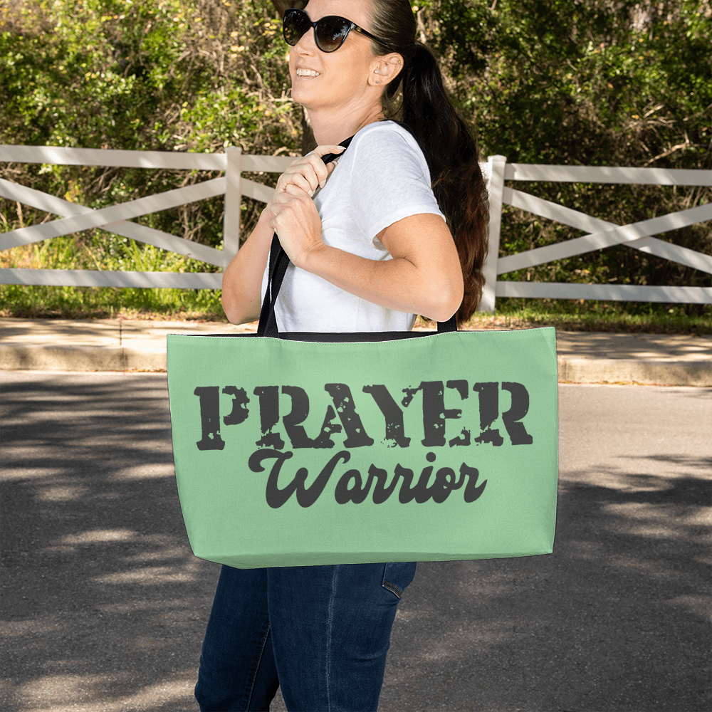 Prayer Warrior - Weekender Tote Bag - Gift for Her - Gift for Him
