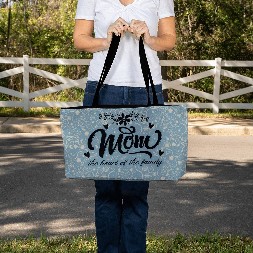 Mom The Heart Of The Family - Weekender Tote - Gift for Her