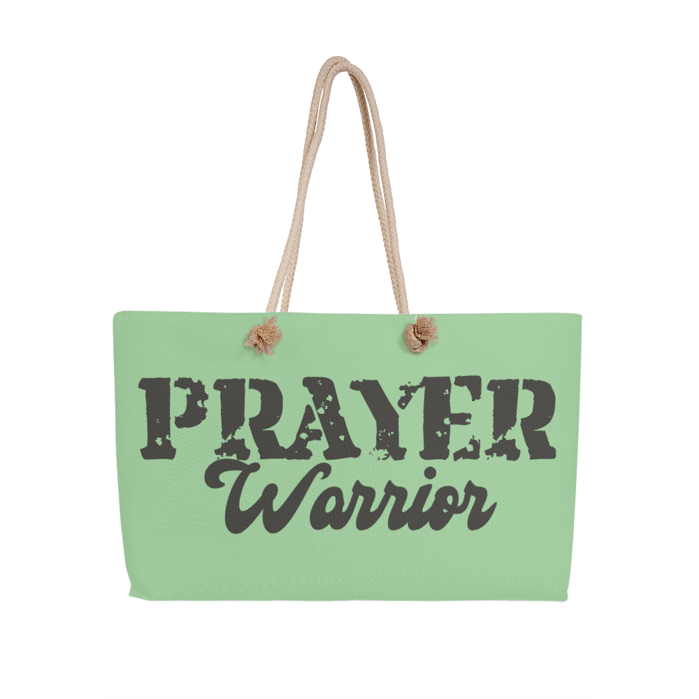 Prayer Warrior - Weekender Tote Bag - Gift for Her - Gift for Him