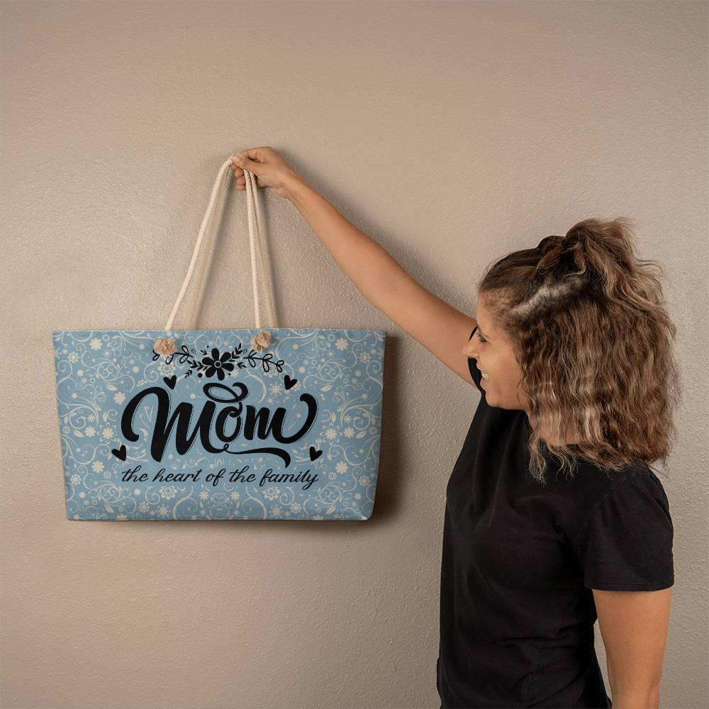 Mom The Heart Of The Family - Weekender Tote - Gift for Her