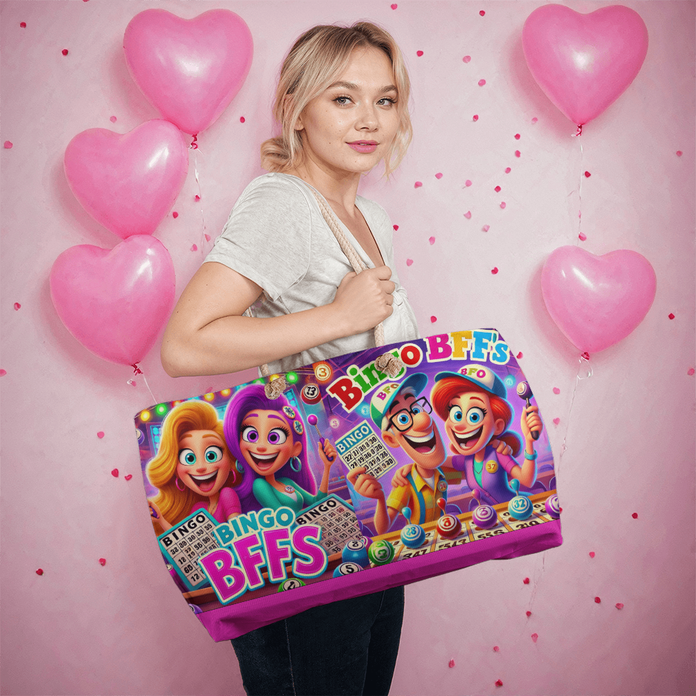 Bingo BFFS Weekender Tote – Gift for Her - Gift for Him