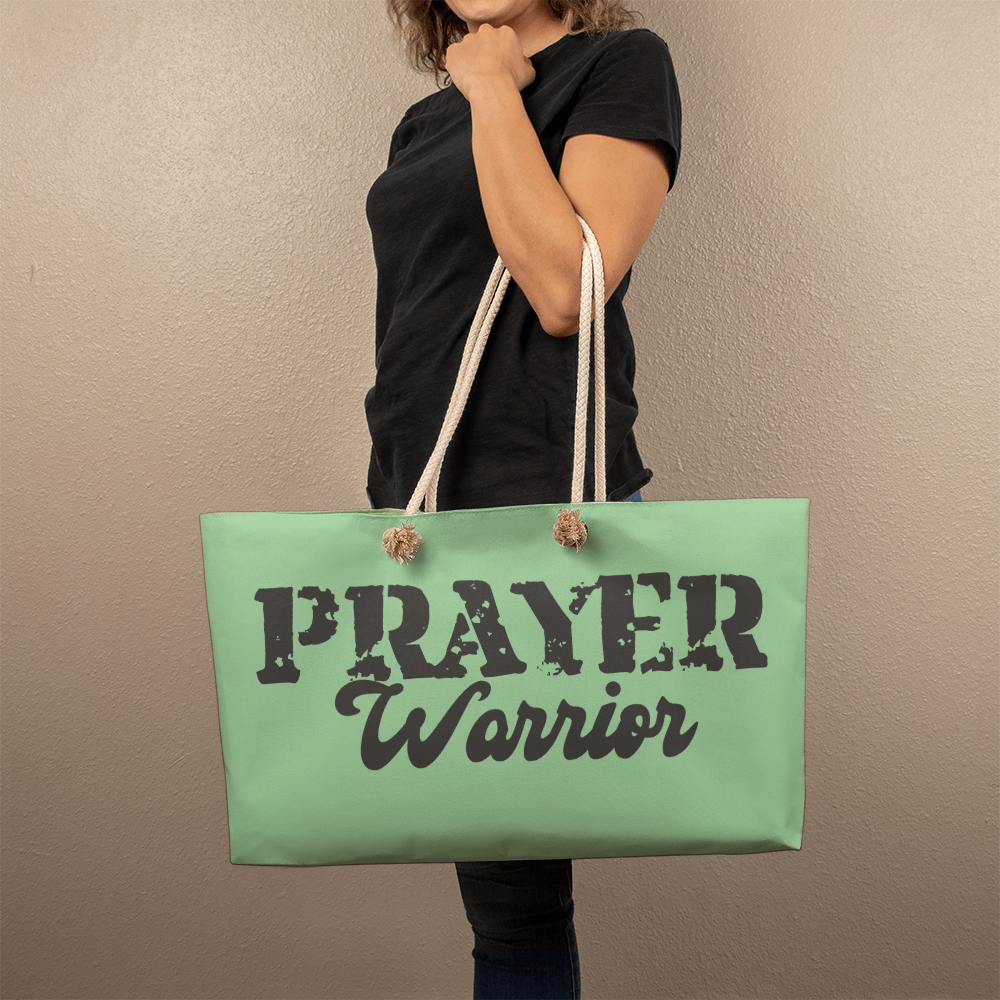 Prayer Warrior - Weekender Tote Bag - Gift for Her - Gift for Him