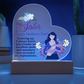 Dear Sister, Happy Mother's Day! Growing Up, I Always Knew You'd Make An Excellent Mom - Acrylic Heart & Sweetest Devotion Flower Bouquet - Gift for Mom