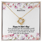 Dear Mom-To-Be, Happy 1st Mom's Day! Your Journey Into The Incredible World - Love Knot Necklace & Sweetest Devotion Flower Bouquet - Gift for Mom
