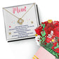 Mom, I Am Forever Thankful For Everything You Are - Love Knot Necklace & Sweetest Devotion Flower Bouquet - Gift for Mom