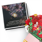 Dearest Mom, Just A Quick Message To Say Happy Mother's Day - Love Knot Necklace & Sweetest Devotion Flower Bouquet - Gift for Mom