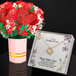 To My Daughter-in-law, Happy Mother's Day! You Are A Kind, Loving And Generous Mother - Love Knot Necklace & Sweetest Devotion Flower Bouquet - Gift for Mom