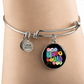 Bingo Squad - Non-Message Card Luxury Circle Bangle - Gift for Her - Gift for Him