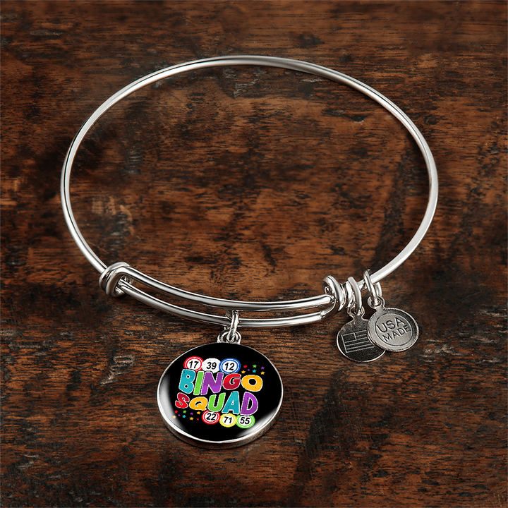 Bingo Squad Bangle Bracelet – Gift for Her - Gift for Him