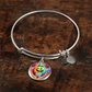 Dab Or Die 2 - Non-Message Card Luxury Circle Bangle - Gift for Her