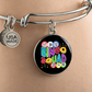 Bingo Squad - Non-Message Card Luxury Circle Bangle - Gift for Her - Gift for Him
