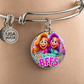 Bingo BFFS 1 - Non-Message Card Luxury Circle Bangle - Gift for Her