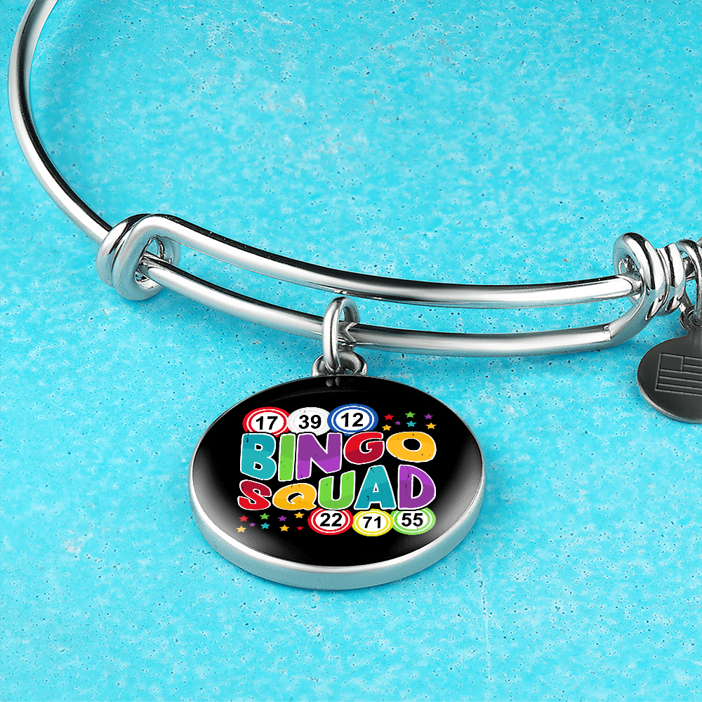 Bingo Squad - Non-Message Card Luxury Circle Bangle - Gift for Her - Gift for Him