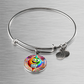 Dab Or Die 2 - Non-Message Card Luxury Circle Bangle - Gift for Her