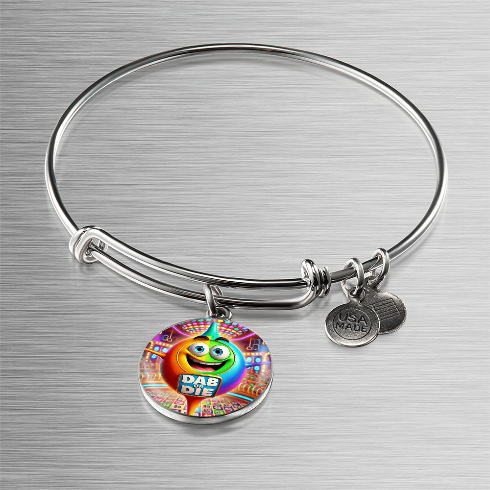 Dab Or Die 2 - Non-Message Card Luxury Circle Bangle - Gift for Her