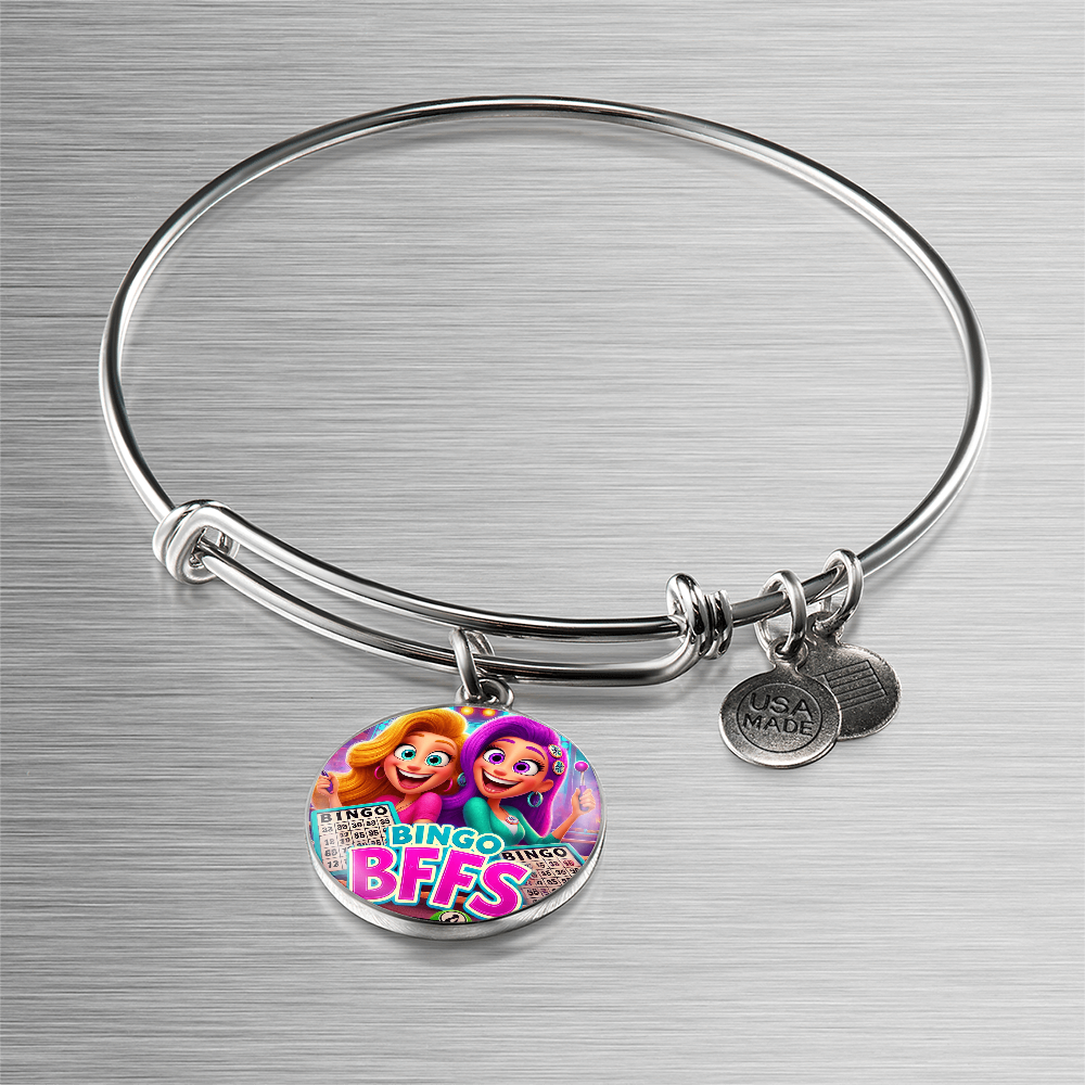 Bingo BFFS 1 - Non-Message Card Luxury Circle Bangle - Gift for Her
