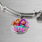 Bingo BFFS 1 - Non-Message Card Luxury Circle Bangle - Gift for Her