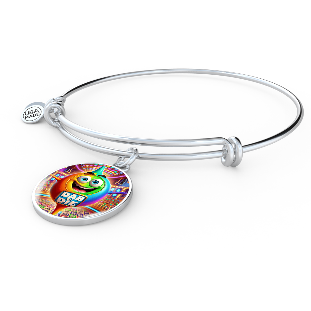 Dab Or Die 2 - Non-Message Card Luxury Circle Bangle - Gift for Her