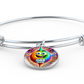 Dab Or Die 2 - Non-Message Card Luxury Circle Bangle - Gift for Her