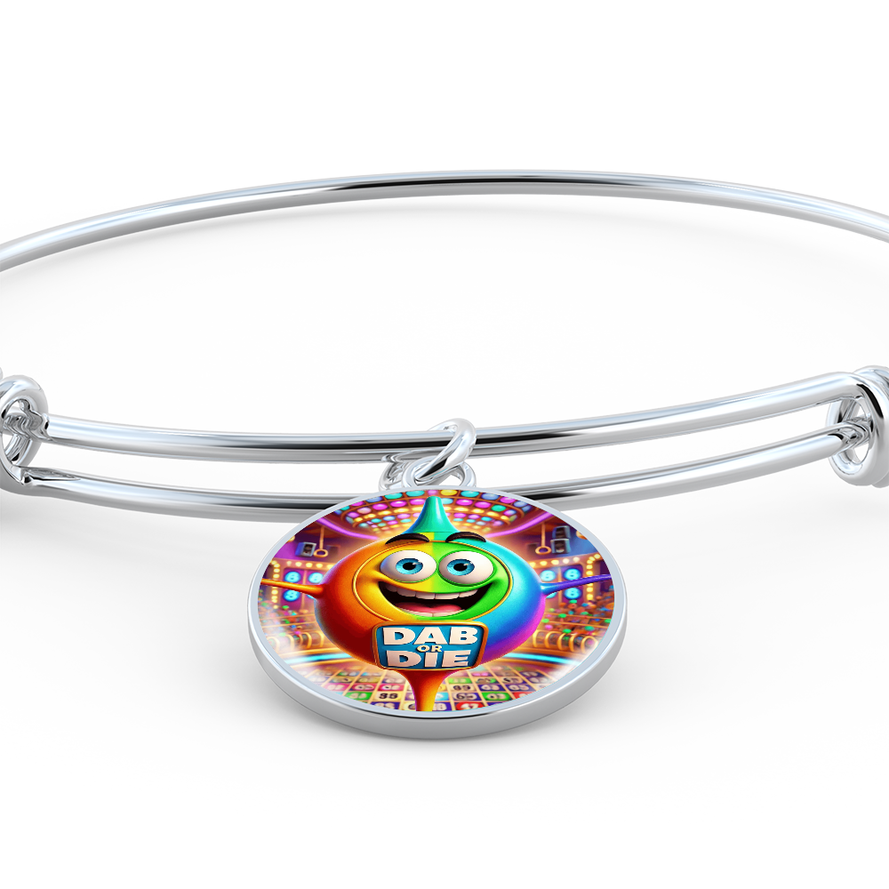 Dab Or Die 2 - Non-Message Card Luxury Circle Bangle - Gift for Her