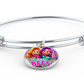 Bingo BFFS 1 - Non-Message Card Luxury Circle Bangle - Gift for Her