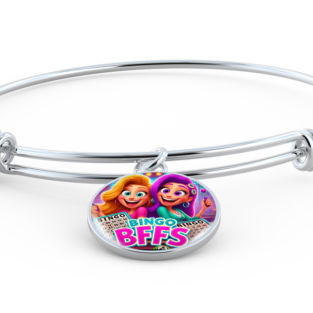 Bingo BFFS 1 - Non-Message Card Luxury Circle Bangle - Gift for Her