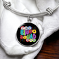 Bingo Squad - Non-Message Card Luxury Circle Bangle - Gift for Her - Gift for Him