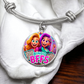 Bingo BFFS 1 - Non-Message Card Luxury Circle Bangle - Gift for Her