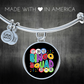 Bingo Squad - Non-Message Card Luxury Circle Bangle - Gift for Her - Gift for Him