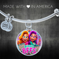 Bingo BFFS 1 - Non-Message Card Luxury Circle Bangle - Gift for Her