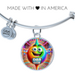 Dab Or Die 2 - Non-Message Card Luxury Circle Bangle - Gift for Her
