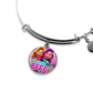 Bingo BFFS 1 - Non-Message Card Luxury Circle Bangle - Gift for Her