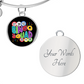 Bingo Squad - Non-Message Card Luxury Circle Bangle - Gift for Her - Gift for Him