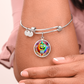 Dab Or Die 2 - Non-Message Card Luxury Circle Bangle - Gift for Her