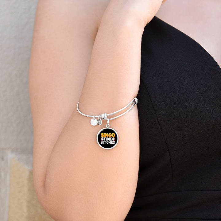 Bingo Time Bitches – Luxury Circle Bangle – Gift for Her